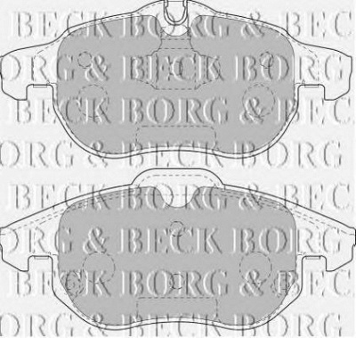 BORG & BECK bbp1765 -  Комплект тормозных колодок, дисковый тормоз